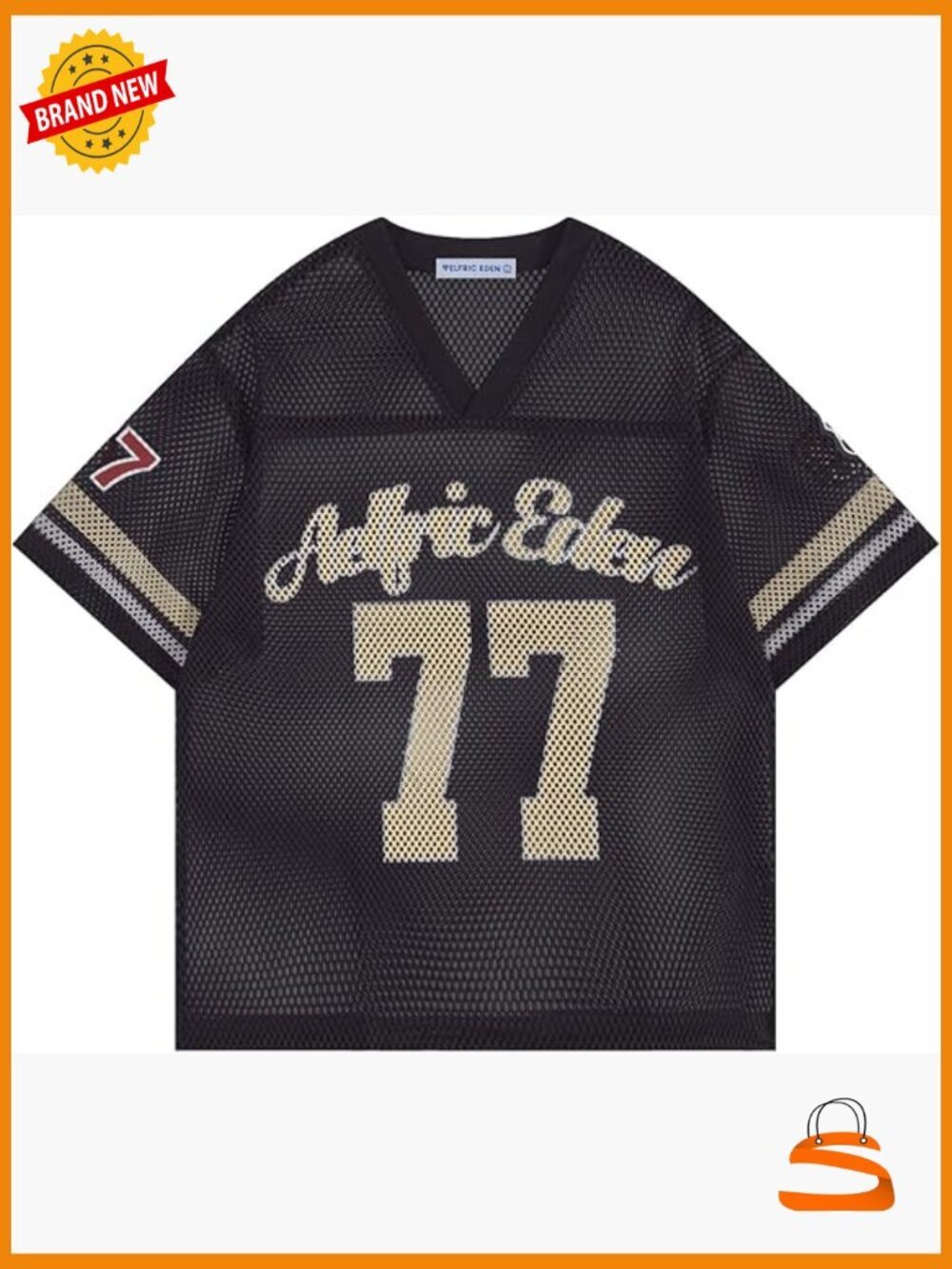 Cropped Mesh Jersey T-Shirt Boxy Y2K Number Tee Streetwear Top